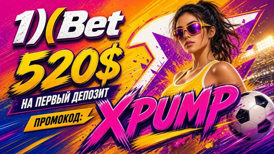 Промокод 1XBET 2026 XPUMP даёт до 520 долларов на первый депозит